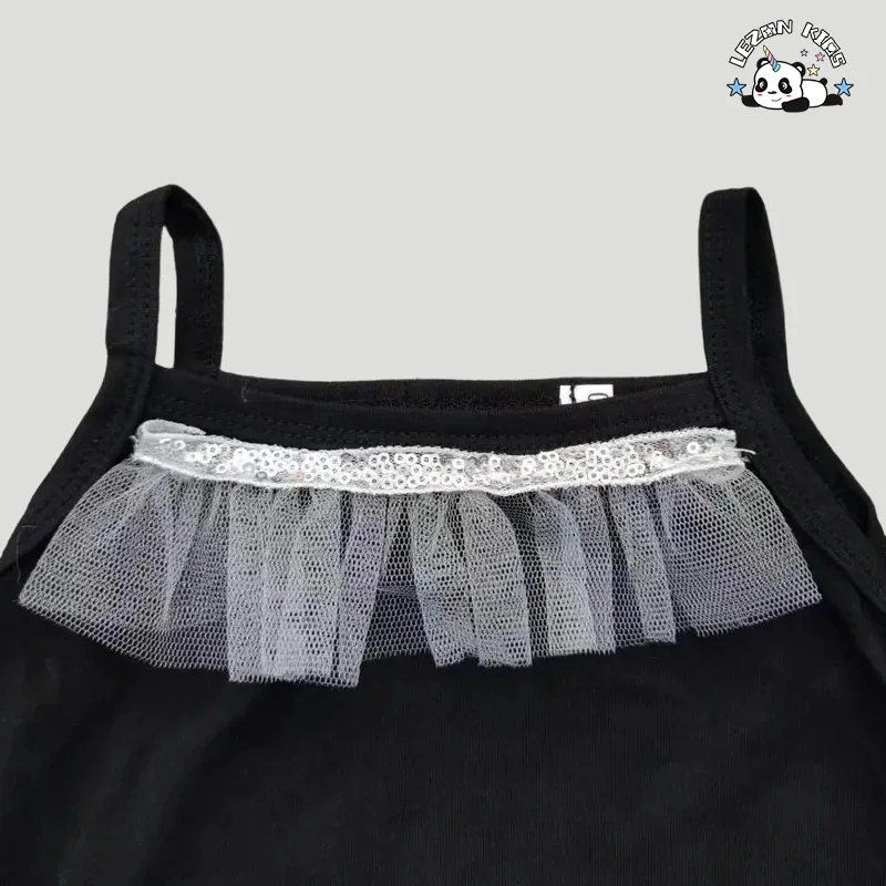 LEZONKIDS - Lovely Kids Baby Girls Clothes Sets Summer Sleeveless Tops Shorts 2 Pcs Outfits Fashion Girls Clothing 2-14 Years